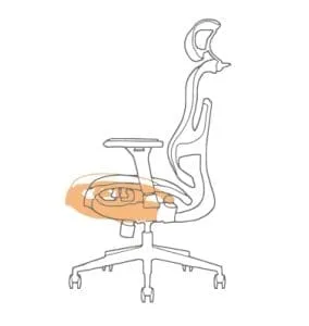 المقعد عمق الحوض التعديل