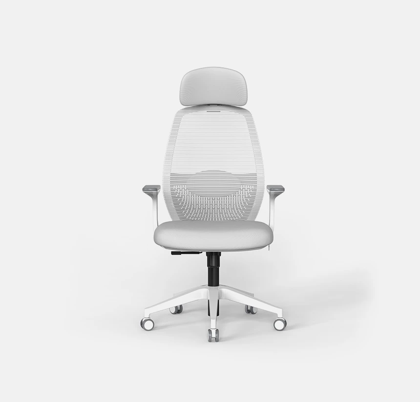 Orca High Back Ergonomic Office Chair - Pure White Mesh