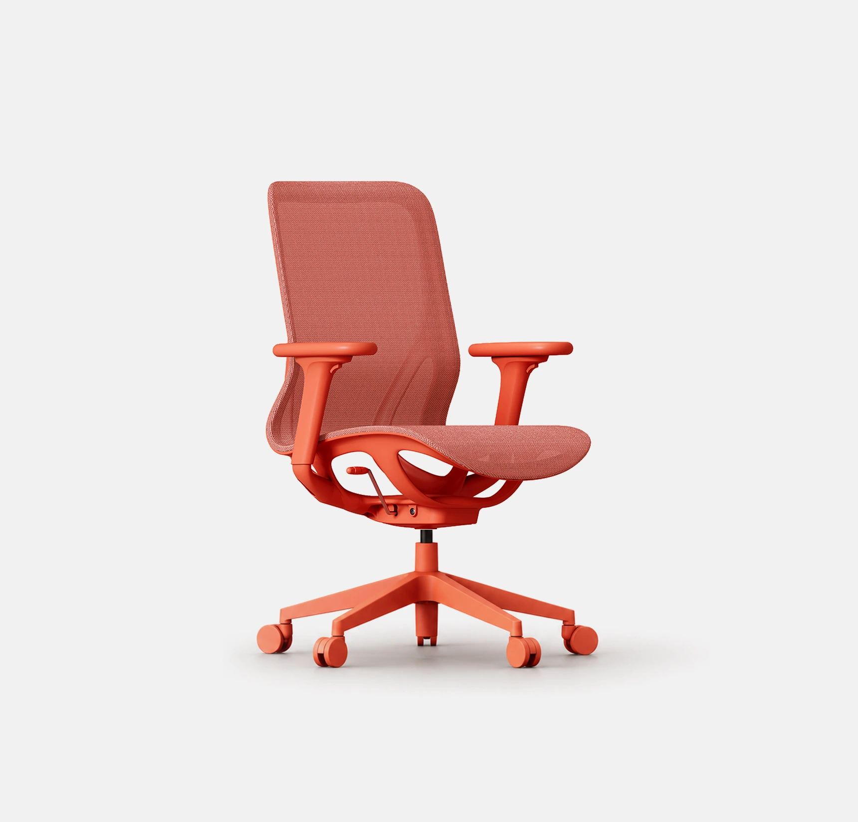 Eagle Mid-Back Ergonomic Mesh Task Chair - Red