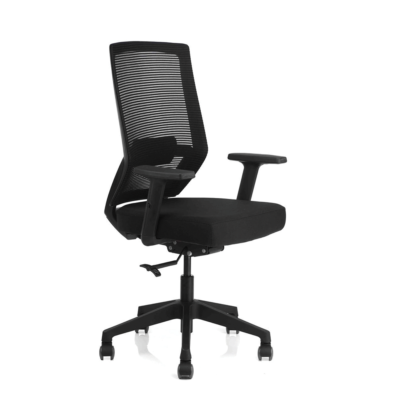 Evolt Mid Back Ergonomic Office Chair Black | Bosq