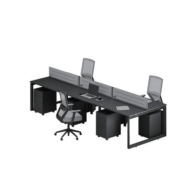 Zenx Series Cluster Of 6 X 120 – Face To Face Workstation