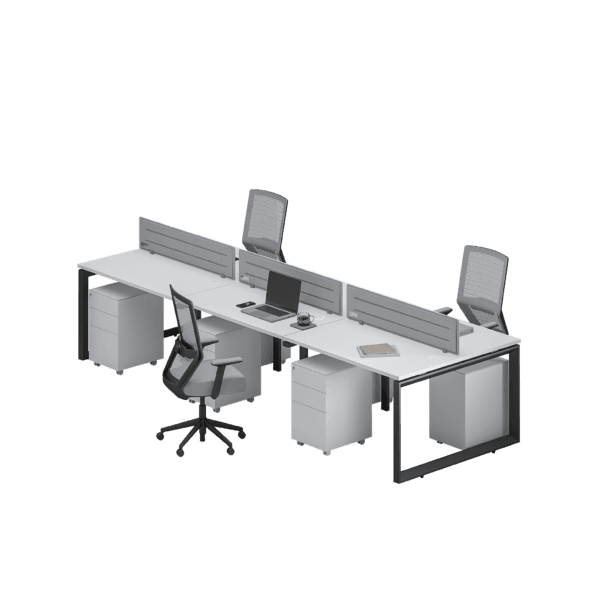 Zenx Series Cluster Of 6 X 120 – Face To Face Workstation