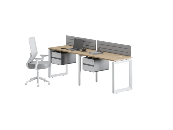 Zenx Series 2×120 – Linear With Hanging Storage Workstation