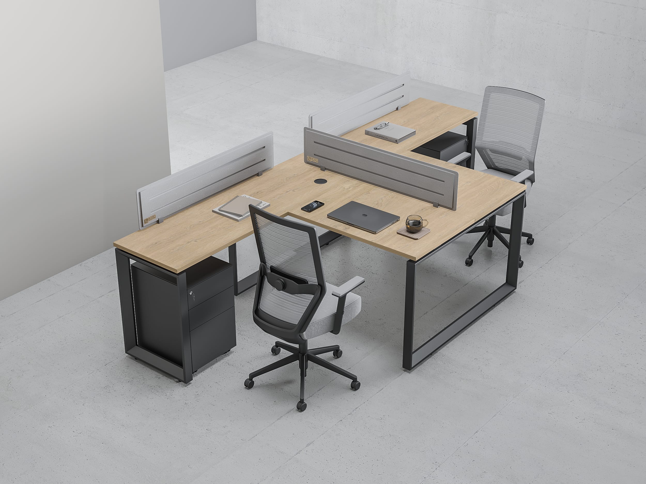 wood and black