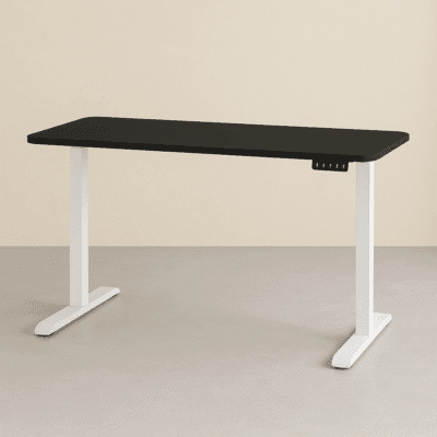 Height adjustable desk white&grey