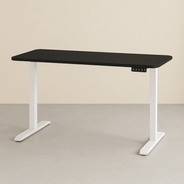 Height adjustable desk white&grey