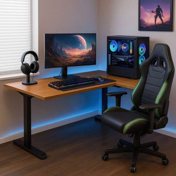 Pro Glide L Shaped Height Adjustable Desk – Bosq