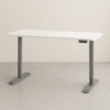 Height adjustable desk white&grey