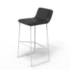 Modern Minimalist Black Bar Stool