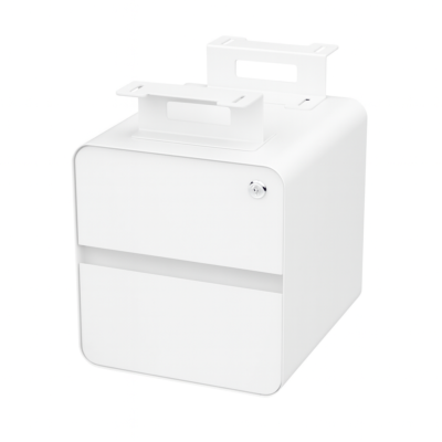 Float 2 Tier Hanging Pedestal Modern Under-desk Storage With Lock
