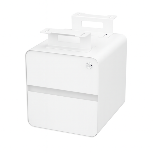 Float 2 Tier Hanging Pedestal Modern Under-desk Storage With Lock