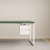 Float 2 Tier Hanging Pedestal Modern Under-desk Storage With Lock